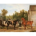 thumbnail image 2 of Von Zellenberg, Franz Zeller 32x26 White Modern Wood Framed Museum Art Print Titled - Preparing For The Ride, 2 of 4