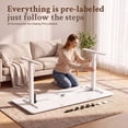 thumbnail image 5 of Homall 48" × 24" Electric Standing Desk Height Adjustable Home Office Computer Desk Memory Preset with T-Shaped Metal Bracket, White, 5 of 8