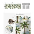 thumbnail image 5 of Tie Up Valance Curtain for Kitchen,Summer Beach Coconut Trees Rod Pocket Short Curtains Adjustable Tie-Up Shade Valances,Blue Sky Cloud Window Treatment for Bathroom Living Room Bedroom, 5 of 8