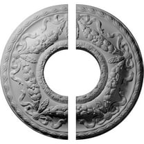 22 1/8"OD x 7 1/4"ID x 1 3/4"P Hurley Ceiling Medallion, Two Piece (Fits Canopies up to 7 1/4")