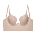 thumbnail image 2 of Noyal Backless Bra Invisible Wedding Bra Deep U Low Back Push Up Seamless Lingerie Bra for Women, 2 of 16