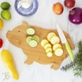 thumbnail image 3 of Totally Bamboo Pig Shaped Bamboo Serving and Cutting Board, 15-5/8" x 9-1/2", 3 of 8