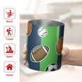 thumbnail image 5 of 12oz Coffee Tumblers Green Striped Sports Balls Pattern Stainless Steel Vacuum Insulated Travel Tumbler Coffee Cups Mug with Lid and Straw with Cleaning Brush for Cold & Hot Drinks, 5 of 5