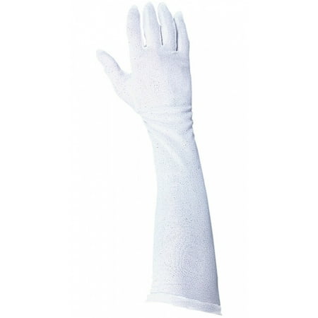 Poly 21andquot; Long Gloves  Adult Costume Accessory White
