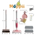 thumbnail image 5 of Kids Spray Mop Toy Set, Real Working Water Sprayer, with Broom and Dust Pan, Educational Cleaning Toy for Ages 3+, Pink (Spray Mop), 5 of 5