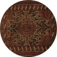 thumbnail image 1 of Ahgly Company Machine Washable Indoor Round Persian Brown Traditional Area Rugs, 8' Round, 1 of 4