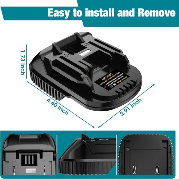 Battery Adapter Converter for Ridgid for AEG 18V Convert to for Makita 18V Tool