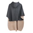 thumbnail image 3 of Cálido con Capucha para Silla de Ruedas Sin Mangas para Hombres, Mujeres, Personas Mayores - Heather gris Mujer Female Sunnimix manta para silla de ruedas, 3 of 8