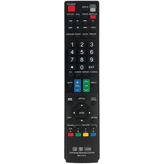 SH-13 L Replaced Remote fit for Almost All Sharp Brand LCD LED HD Smart TV