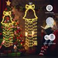 thumbnail image 4 of Christmas Bells Decorations,Hanging Decorative Bells for Christmas,Christmas Vintage Bells Ornaments, Hanging Lights Windowes Bedroom Ambiance Remote Control Lights Christmas Tree Decorations, 4 of 6