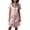 Pink, variant on Oksale Button Down Nightgowns for Women with Pocket Soft Cozy Short Sleeve Mini Sleep Shirts Casual Lapel House Dress Lightweight Sleepwear Black