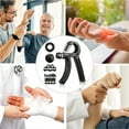 thumbnail image 5 of Hearth & Gear Hand Grip Strengthener Workout Kit 5 Pack Adjustable Resistance Grips And Stress Stuff Set B Mat Yoga Props Rubberized Cork Rings Stretching Aid Yoga And Straps Set Yoga Mat Storage Yoga, 5 of 5