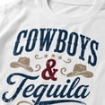 thumbnail image 3 of Cowboys & Tequila Western Graphic T-Shirt, Unisex Classic Fit Tee, 3 of 9