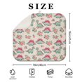 thumbnail image 4 of LightColor Cartoon Dinosaurs Flowers Pattern Dish Drying Mat for Kitchen 1 Pack, Ultra Absorbent Microfiber Dishes Drainer Mats,16"x18", 4 of 6