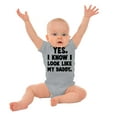 thumbnail image 3 of Cute I Look Like Daddy Dad Joke Bodysuit Jumper Boys Infant Baby Brisco Brands 12M, 3 of 6
