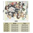 thumbnail image 4 of Bungo Stray Dogs Cartoon Blanket, Ultra Soft Cozy Luxury Fleece Throw Blanket For Couch Bed Sofa, All Season Warm Flannel Blankets Bedding for Kids Boys Girls, 4 of 7