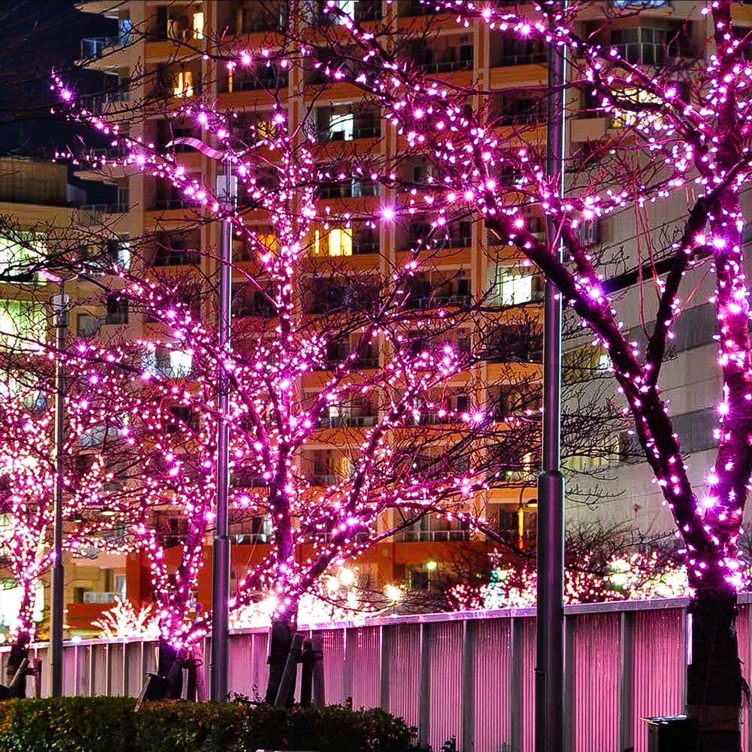 Bincy 33FT LED Christmas String Lights, Pink, 100 Bulbs, 8 Modes photo 6