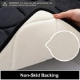 thumbnail image 3 of Smiry Memory Foam Bathroom Rugs, Ultra Soft & Non-Slip Bath Mat, 17"x24", Black, 3 of 8