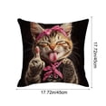 thumbnail image 3 of Linen Pillow Cover for Couch and Bed | Decorative Cushion Case with Invisible Zipper | Machine Washable Throw Pillowcase for Living Room, Bedroom, and Indoor or Outdoor Use, 3 of 6