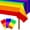 Rainbow-3pcs, variant on Disposable Rainbow Tablecloth 108 x 54 Inch Rectangular Table Cover for Pride Month LGBTQ Party Birthday and Theme Celebrations