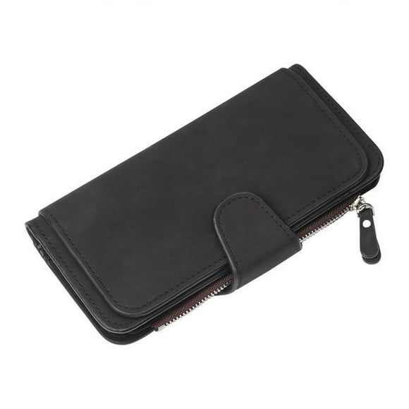 Clearance NANDIYNZHI Wallet For Men Fashion Women Wallet Leather Clutch Card Holder Purse Lady Long Handbag Multi Card Buckle Wallet Purses For Women Clearance Black