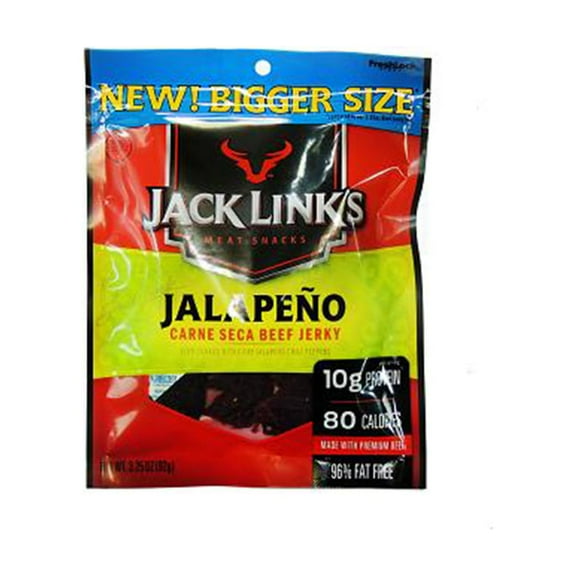 Jack Link Beef Jerky, Jalapeno - Bag, Count 1 - Jerkys / Grab Varieties & Flavors