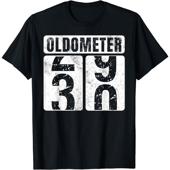Oldometer 30 Shirt Vintage Funny 30th Birthday Gift Idea T-Shirt mens t shirt，black，women，funny，misfits，men，journey