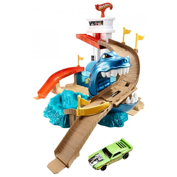 Hot Wheels Color Shifters Sharkport Showdown Play Set