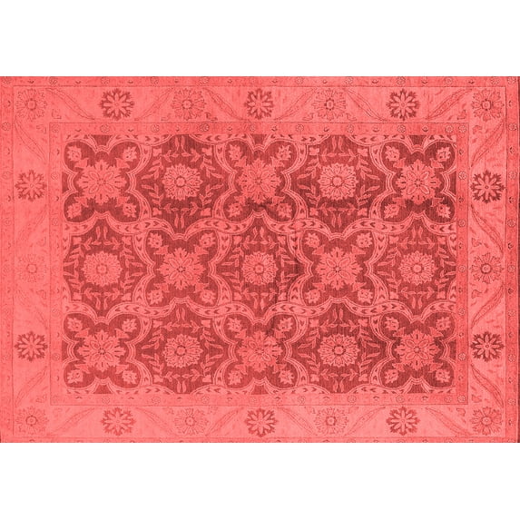 Ahgly Company Indoor Rectangle Oriental Red Traditional Area Rugs, 2' x 5'