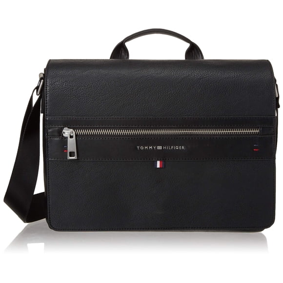 Bolsa Messenger Tommy Hilfiger Leo Pebble Negra Talla Única