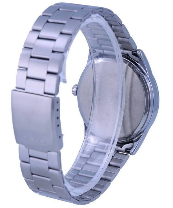 Casio Men's 22 mm Stainless Steel Casual Wristwatches, Black, MTP-VD02D-1E