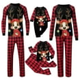 thumbnail image 4 of Conjunto de pijamas a juego para familia de Navidad, lindos ciervos, trajes de Año Nuevo para adultos, niños y bebés, ropa de fiesta familiar a cuadros de Navidad 2023, 4 of 4