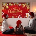 thumbnail image 1 of Christmas Decorations 7 X 16 Ft 2024 Christmas Garage Door Large Christmas Garage Door Decorations Outdoor Christmas Garage Door Mural Merry Christmas Decorations Red Christmas Tree, 1 of 5