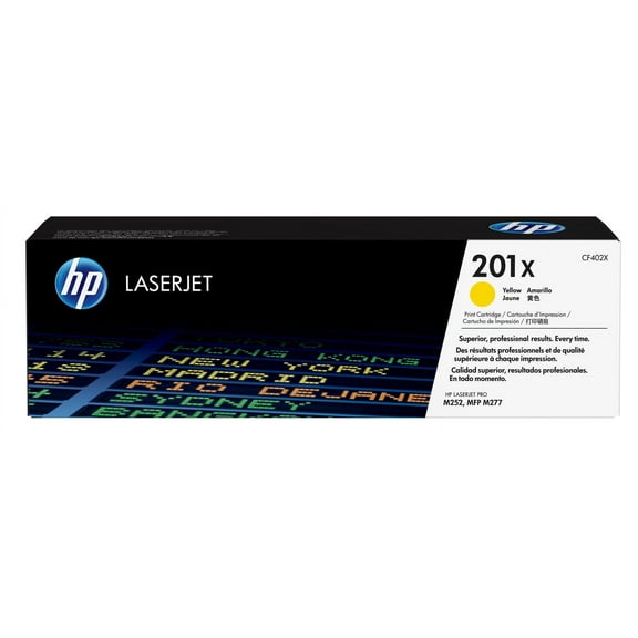 HP 201X High Yield Yellow Original LaserJet Toner Cartridge, ~2,300 pages,