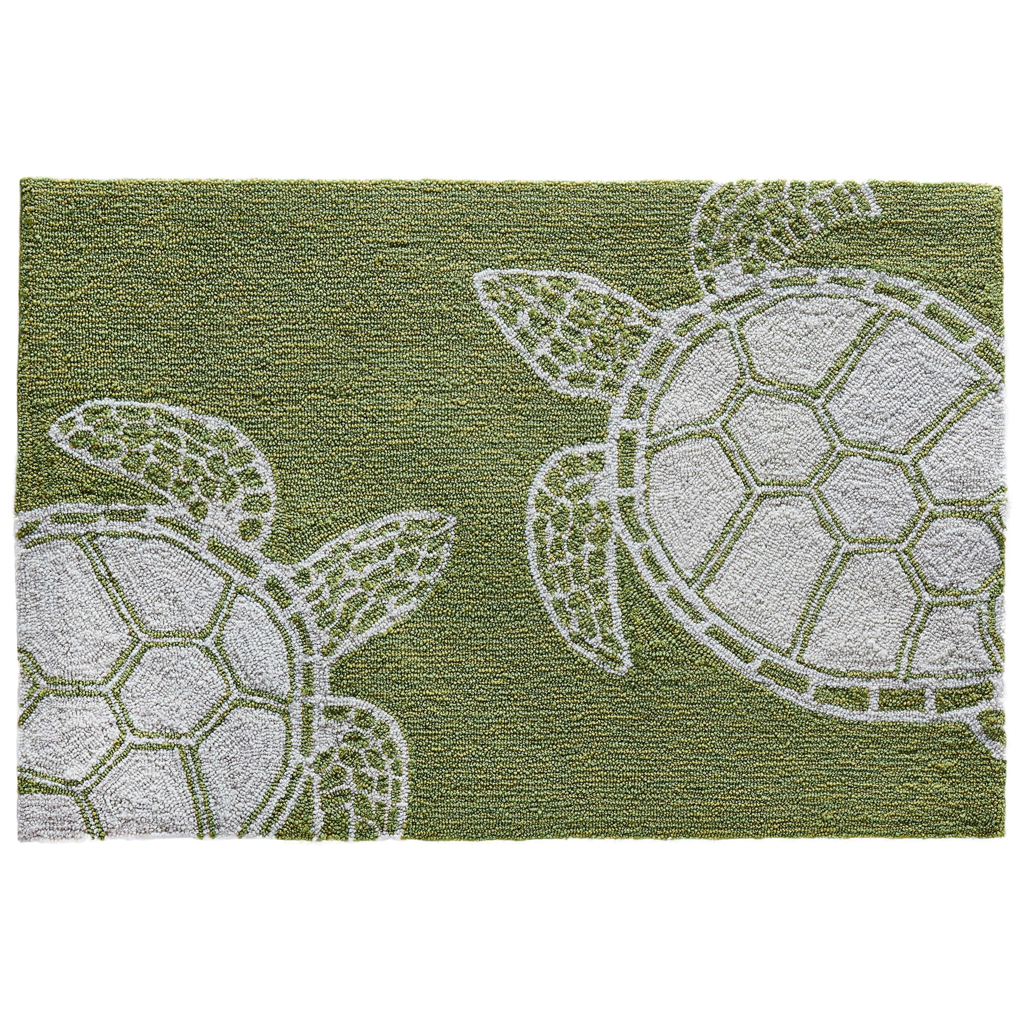 Liora Manne Capri Green Turtle Indoor / Outdoor Rug - Walmart.com