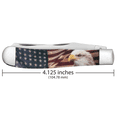 thumbnail image 2 of Case XX Knives Trapper Color-Infusion Patriotic Stainless Pocket Knife, 2 of 5