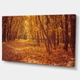 thumbnail image 2 of Forêt Jaune et Feuilles Tombées - Art Moderne sur Toile, 2 of 3