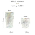 thumbnail image 4 of kurtrusly Frosted Transparent Glass Cup Beautiful Drinkware Milk Beer Mug Summer Large Capacity Container Restaurant Juice high type 400ml, 4 of 6