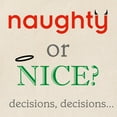 thumbnail image 2 of CafePress - Naughty Or Nice Tote Bag - Unisex Canvas Tote Bag, Beige, 1-Piece, 2 of 7