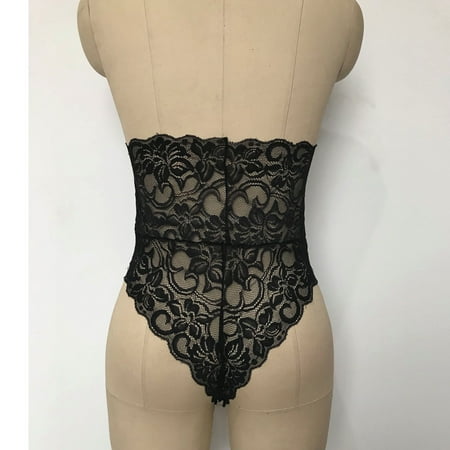 

Yubnlvae Neck Piece Bodysuits Lingerie Lace Women Backless One Halter V
