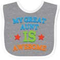 thumbnail image 3 of Inktastic My Great Aunt is Awesome Boys or Girls Baby Bib, 3 of 4