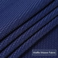 thumbnail image 6 of Shininglove Kitchen Curtain Set Light Filtering Bathroom Window Treatment, 30" x 45"+15", Navy Blue, Set of 3, 6 of 6