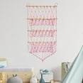thumbnail image 5 of Tongina Stuffed Animal Hammock Stuffed Toy Net Toy Storage Boho Macrame Three Layers Hanging Storage Net Organizer Holder for Bedroom Pink, 5 of 7