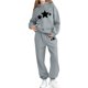 thumbnail image 2 of Cowsor Little Girls Outfits 2 Piece Toddler Long Sleeve Sweatshirt Leggings Pants Clothing Set, 2 of 5
