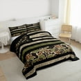 thumbnail image 3 of Homewish Retro American FlagBedding Comforter Set,Rustic Camo Twin Comforter Sets，Green Beige Black Bedding Set For Boys Kids,Luxury Bedroom Decor Reversible,2 Pieces, 3 of 8