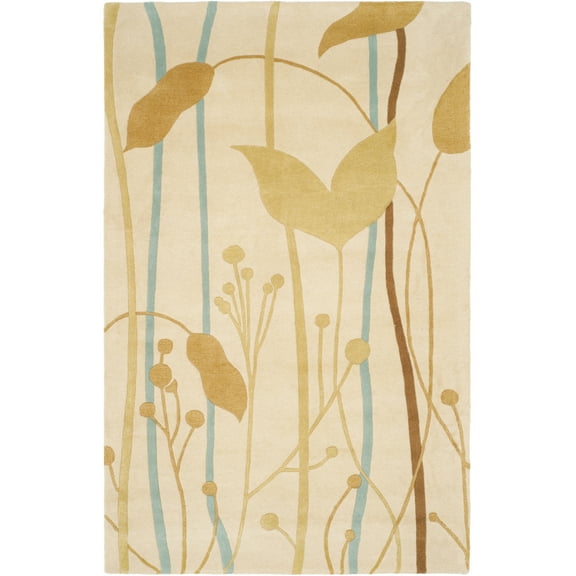 SAFAVIEH Soho Jordan Floral Wool Area Rug, Beige/Multi, 2' x 3'