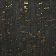 Belagio 18" x 15" Cork Fabric, Precut, Metallic Fleck, Black