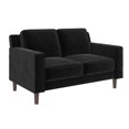 thumbnail image 4 of DHP Bryanna Loveseat 2 Seater Sofa , Black Velvet, 4 of 16