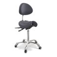 thumbnail image 4 of Master Massage Berkeley Ergonomic Split Seat Style Backrest Saddle Stool with Two Tilting option Royal Blue, 4 of 7