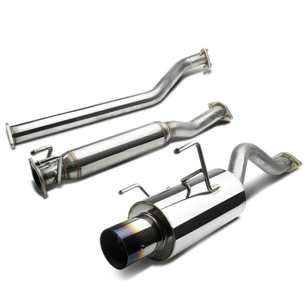For 2002 to 2006 Acura RSX Catback Exhaust System 4" Burn Tip Muffler